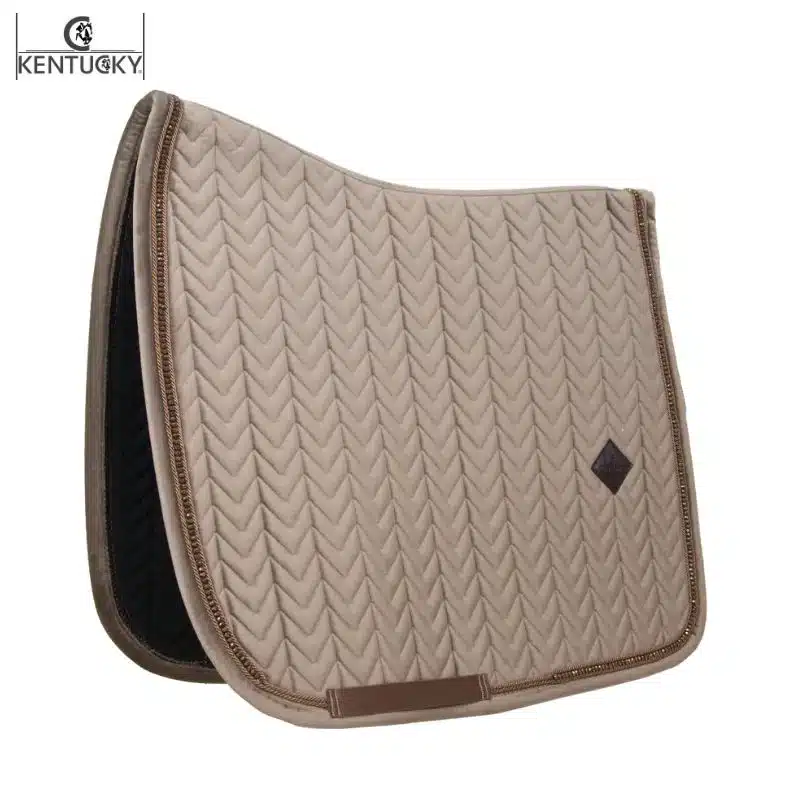 Tapis de Dressage Velvet Pearl beige KENTUCKY Sellerie Equinoxe Shop