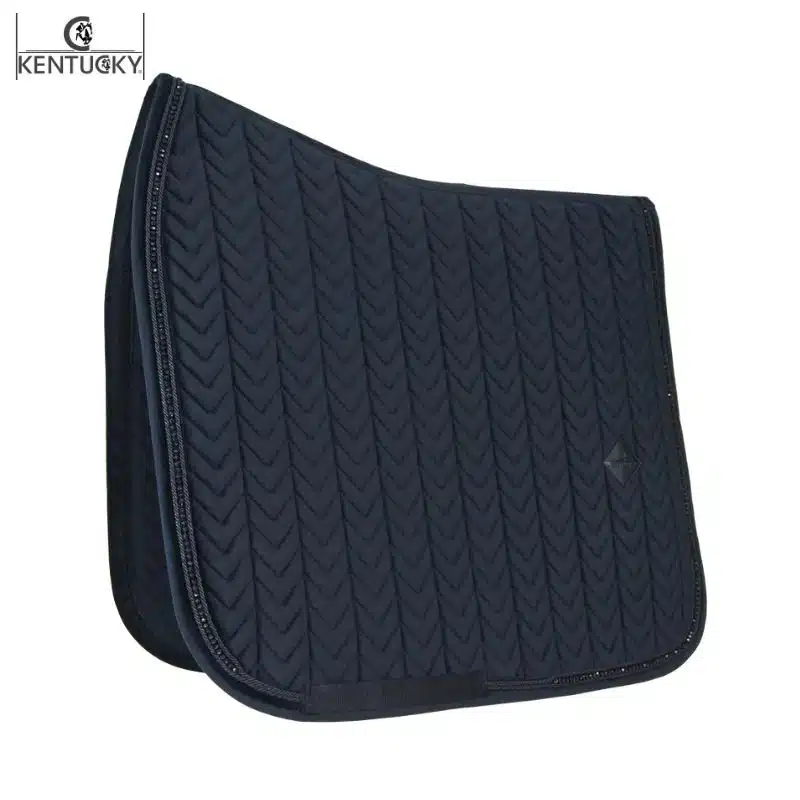 Tapis de Dressage Velvet Pearl noir KENTUCKY Sellerie Equinoxe Shop