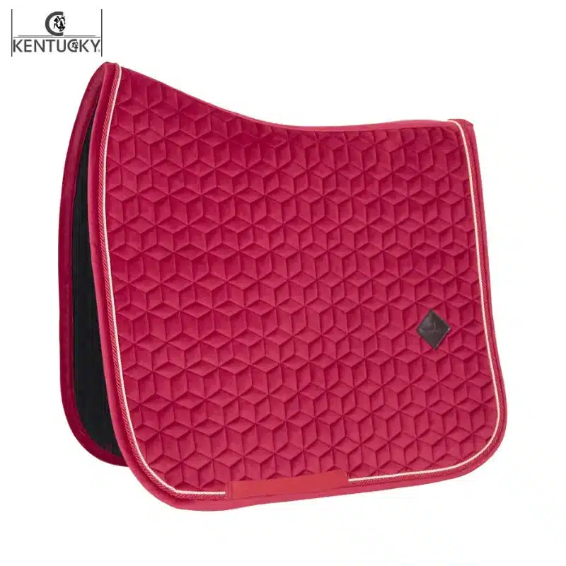 Tapis de Dressage Velvet fushia KENTUCKY Sellerie Equinoxe Shop