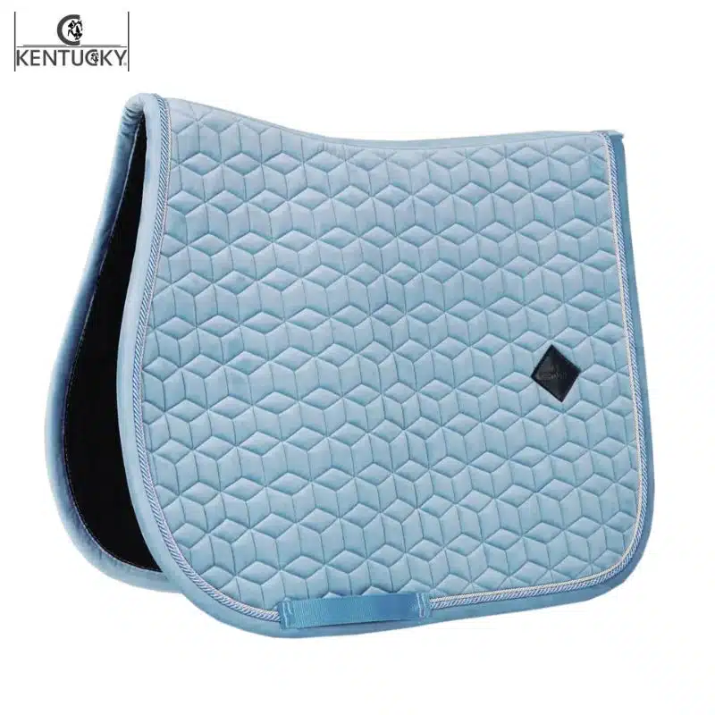 Tapis de selle Velvet Jumping ciel KENTUCKY Sellerie Equinoxe-Shop