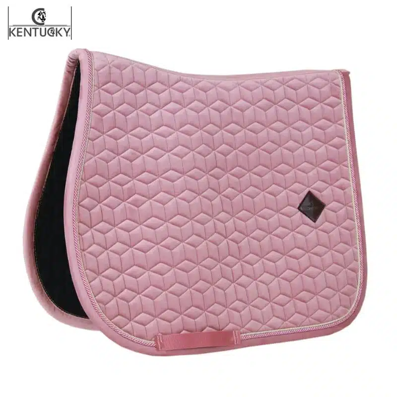 Tapis de selle Velvet Jumping vieux rose KENTUCKY
