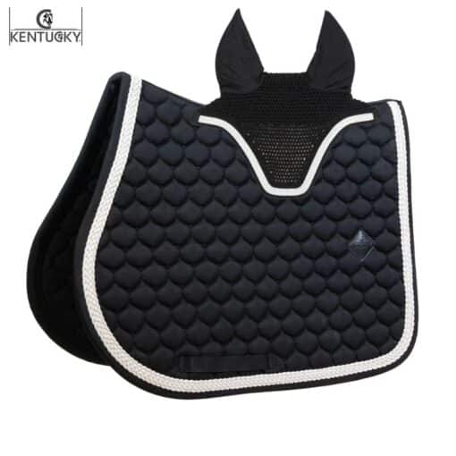 Lot De 3 Protections Cheval Sur Mesure : Tapis De Selle, Voiles Mouches Et Bottes Tendon – Coton Matelassé EV