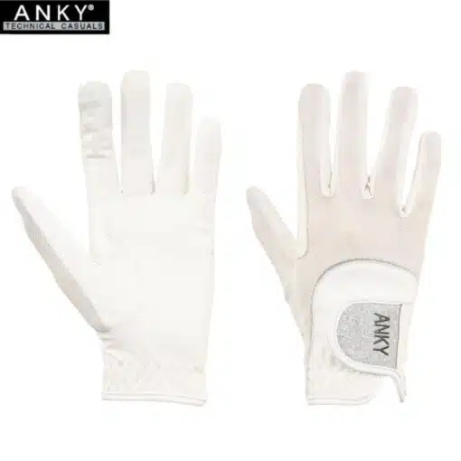 Gants Technical Mesh C-Wear ANKY® blanc/gris Sellerie Equinoxe-Shop