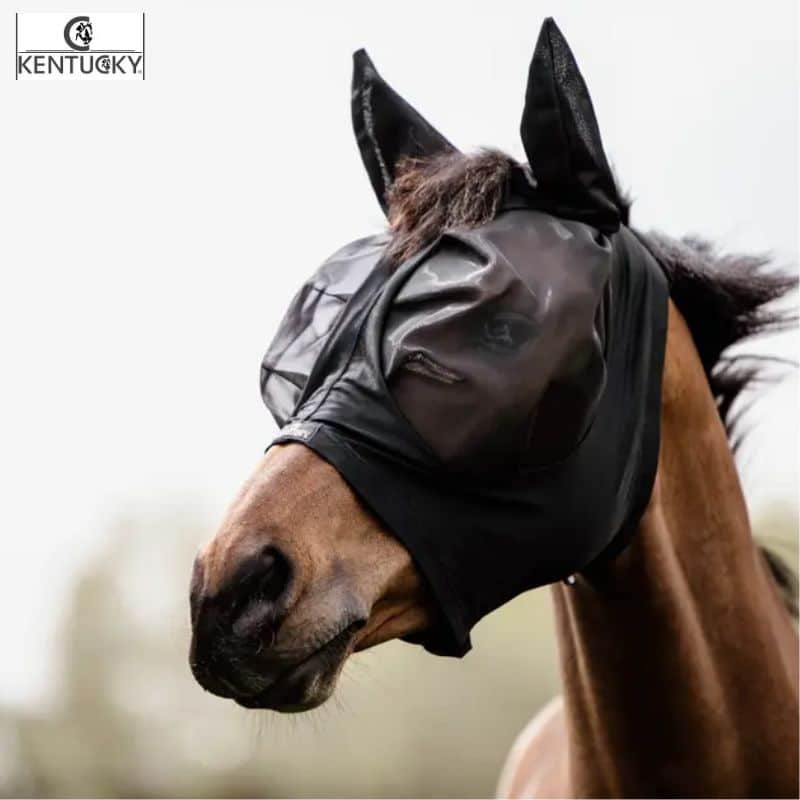 Masque anti-mouches Slim Fit Cheval KENTUCKY Sellerie Equinoxe Fuveau