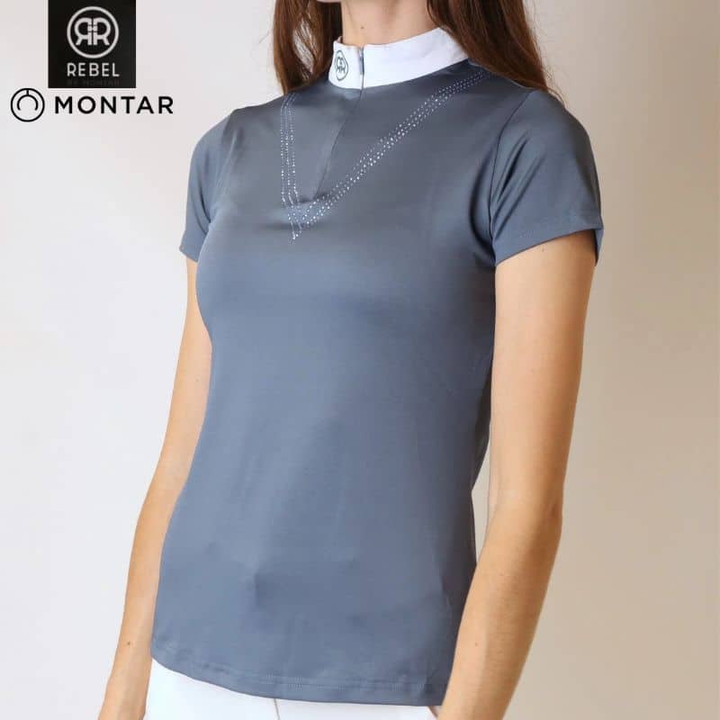 POLO DE CONCOURS CRYSTAL BLUE REBEL BY MONTAR SS24