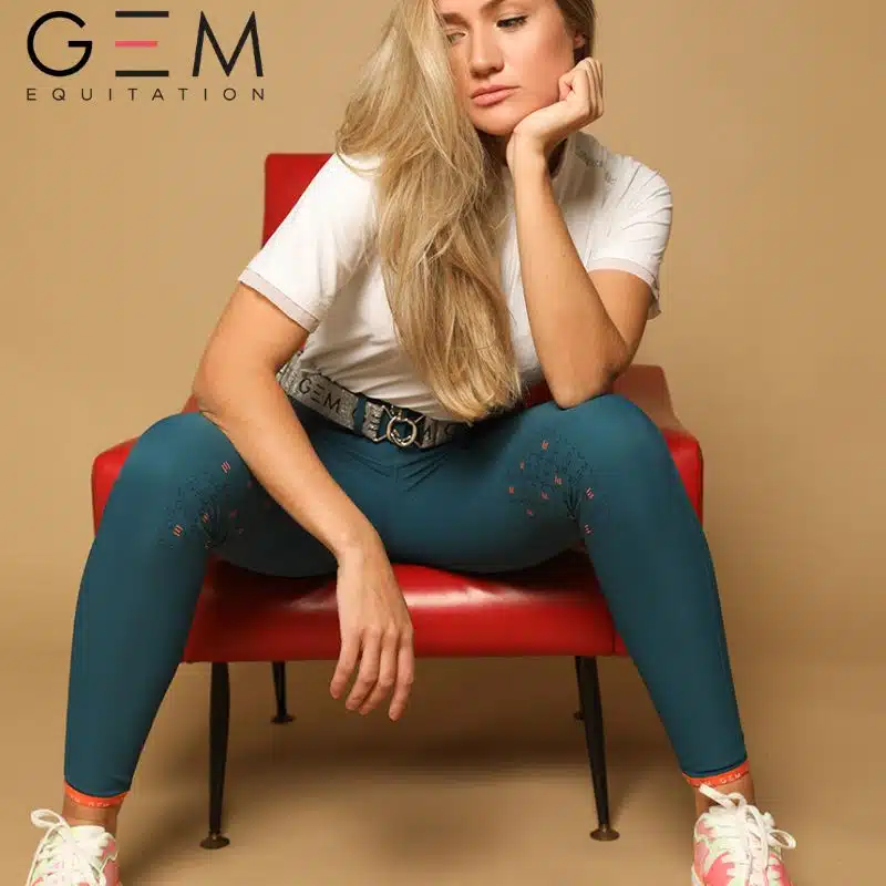 Pantalon d'équitation Dorado bleu GEM SS24 Sellerie Equinoxe-Shop