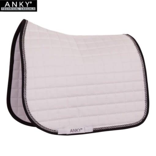 Tapis de Dressage Tressé ANKY® blanc noir Sellerie Equinoxe-Shop