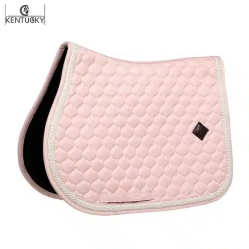 Tapis de Selle Corde Tressée rose Kentucky Sellerie Equinoxe-Shop