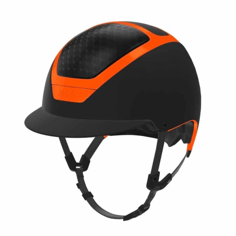 Casque d'équitation DOGMA KASK noir orange Sellerie Equinoxe