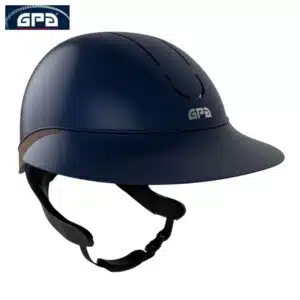 Casque d'équitation GPA First Lady Global TLS Marine Choco Sellerie Equinoxe-Shop