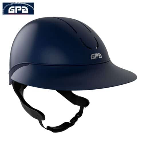 Casque d'équitation GPA First Lady Global TLS Marine mat marine Sellerie Equinoxe-Shop