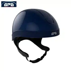 Casque d'équitation GPA Jockup Global TLS Marine Glossy marine Sellerie Equinoxe-Shop Fuveau