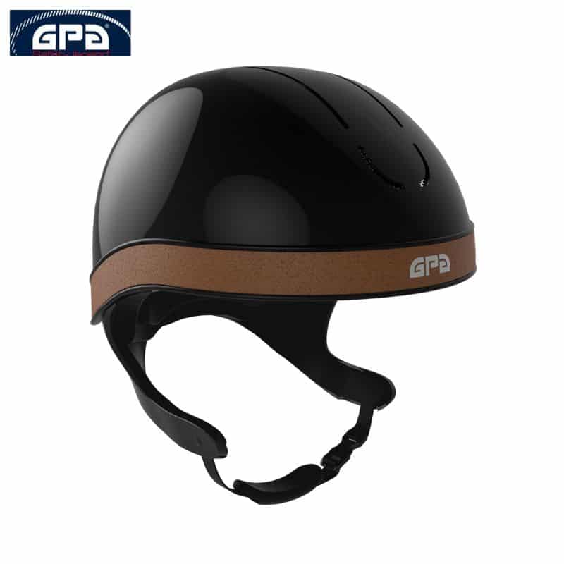 Casque d'équitation GPA Jockup Global TLS Noir glossy choco Sellerie Equinoxe Casque d'équitation GPA Jockup Global TLS Noir glossy havane Sellerie Equinoxe Shop Fuveau