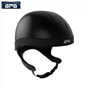 Casque d'équitation GPA Jockup Global TLS Noir mat noir Sellerie Equinoxe-Shop Fuveau