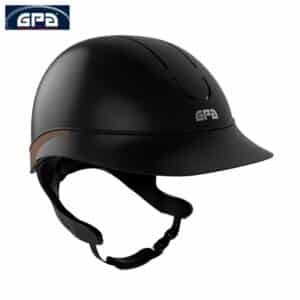 Casque d'équitation GPA Speed Air Global TLS Noir mat choco Sellerie Equinoxe-Shop