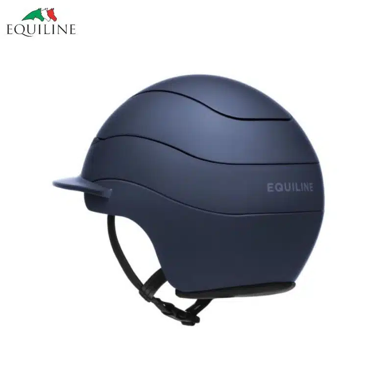 Casque d'équitation Xanto Helmet Matt Navy rear Equiline SS24 Casque d'équitation Xanto Helmet Navy Standard visor Equiline by Sellerie Equinoxe-shop