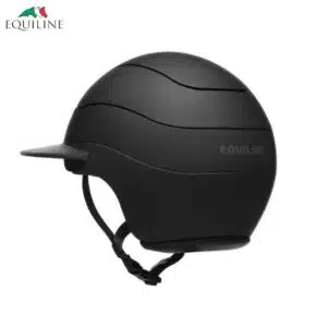 Casque d'équitation Xanto Polo Helmet Sun Visor Matt Black rear Equiline Sellerie Equinoxe-Shop