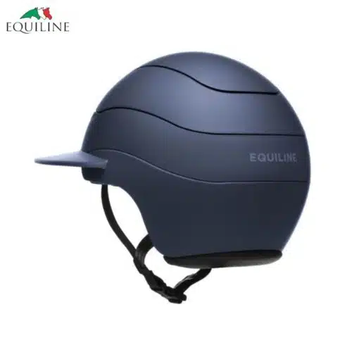 Casque d'équitation Xanto Polo Helmet Sun Visor Matt Navy rear Equiline Sellerie Equinoxe-Shop