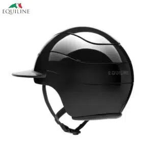 Casque d'équitation Xanto Polo Helmet Sun Visor Noir Glossy Equiline Equinoxe-Shop