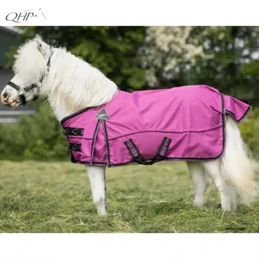 Couverture turnout falabella collection 0gr Fushia QHP Sellerie Equinoxe-Shop