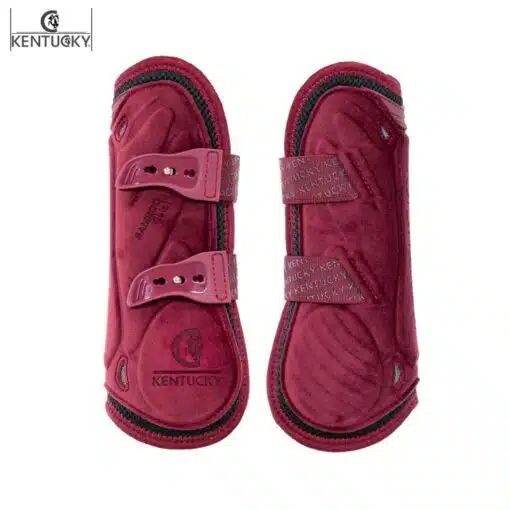 Guêtres Bamboo Élastique Velvet bordeaux Kentucky Sellerie Equinoxe-Shop