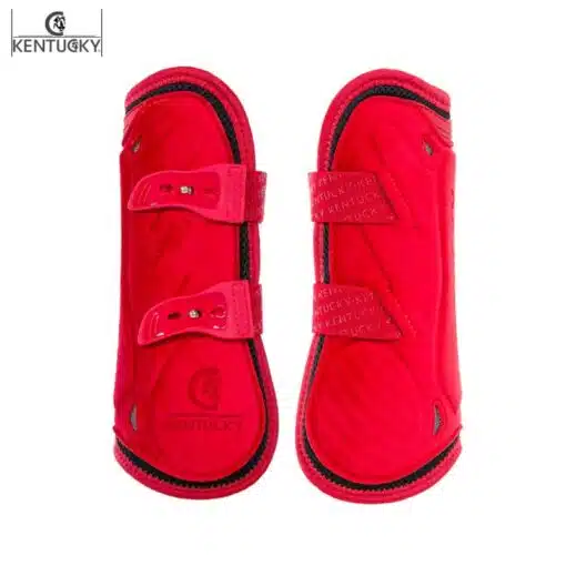 Guêtres Bamboo Élastique Velvet rouge Kentucky Sellerie Equinoxe-Shop