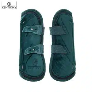 Guêtres Bamboo Élastique Velvet vert foncé Kentucky Sellerie Equinoxe-Shop