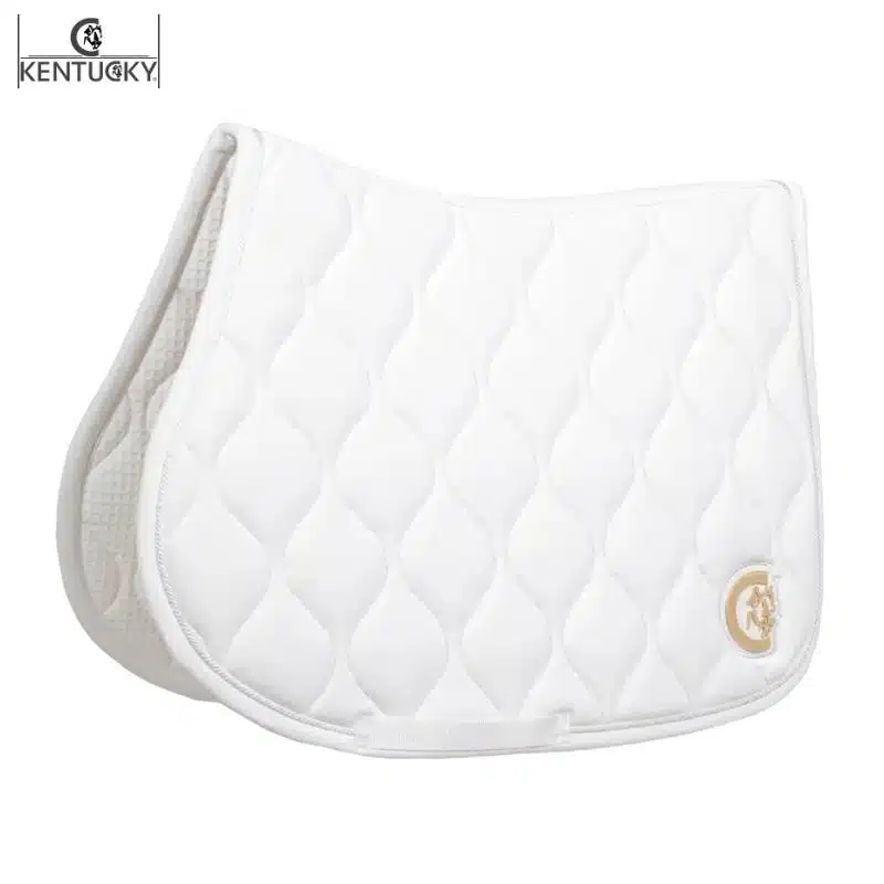 Tapis Wave 3D Logo Jumping blanc cheval Kentucky Sellerie Equinoxe-Shop