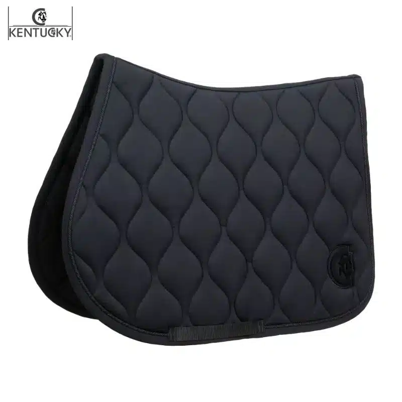 Tapis Wave 3D Logo Jumping noir cheval Kentucky Sellerie Equinoxe-Shop