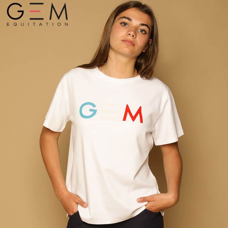 Tee-shirt Spirit Blanc GEM SS24 Sellerie Equinoxe-Shop