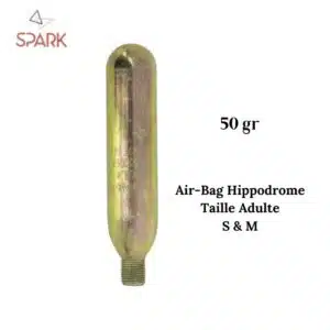 Cartouche de gaz 50 gr pour Gilet Airbag d'équitation Hippodrome Adulte SPARK by Sellerie Equinoxe Shop Fuveau