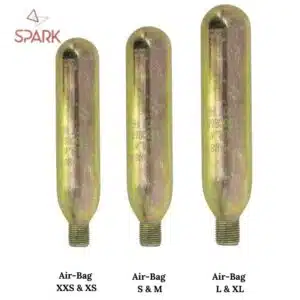 Cartouche de gaz pour Gilet Airbag d'équitation SPARK by Sellerie Equinoxe Shop Fuveau