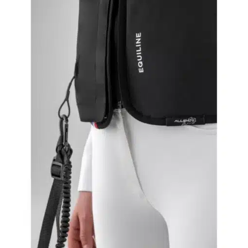 EQUILINE ALLSHOT GILET AIRBAG ÉCLAIR NOIR UNISEXE SANS PROTECTEUR DORSAL BY SELLERIE EQUINOXE