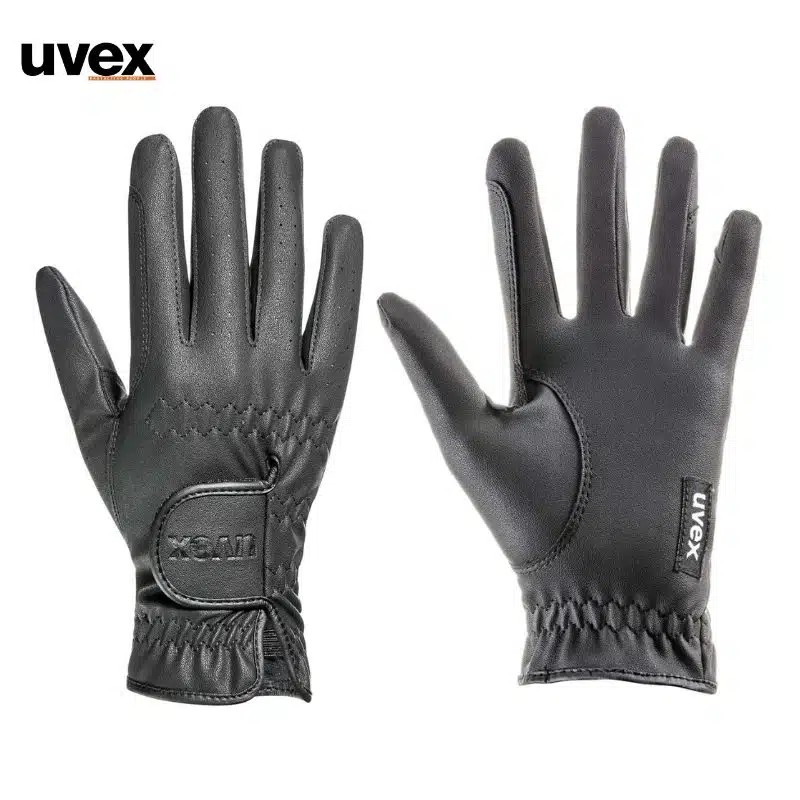 Gants d'équitation Uvex Sportstyle Kid Riding GLoves Noir Sellerie Equinoxe Shop