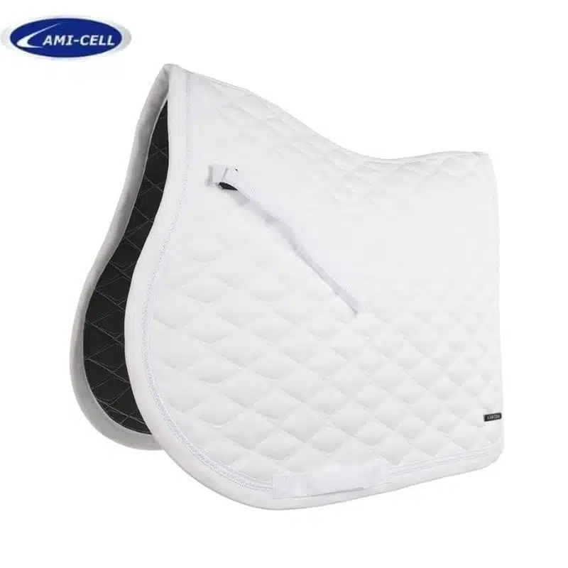 TAPIS D'EQUITATION MIDNIGHT BLANC LAMICELL Sellerie Equinoxe Shop