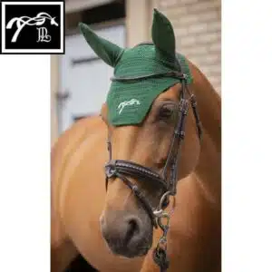 BONNET ANTI MOUCHES PENELOPE COTON VERT FONCE PENELOPE COLLECTION SELLERIE EQUINOXE SHOP FUVEAU