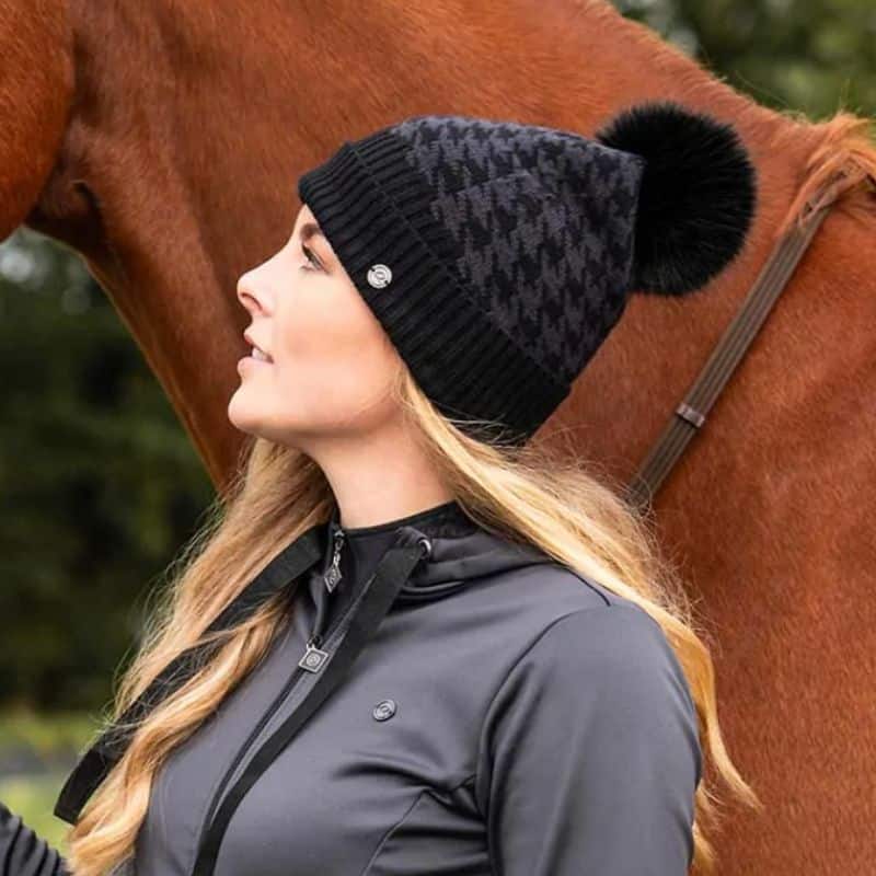 Bonnet pompon Fayen dame QHP Sellerie Equinoxe Shop Fuveau