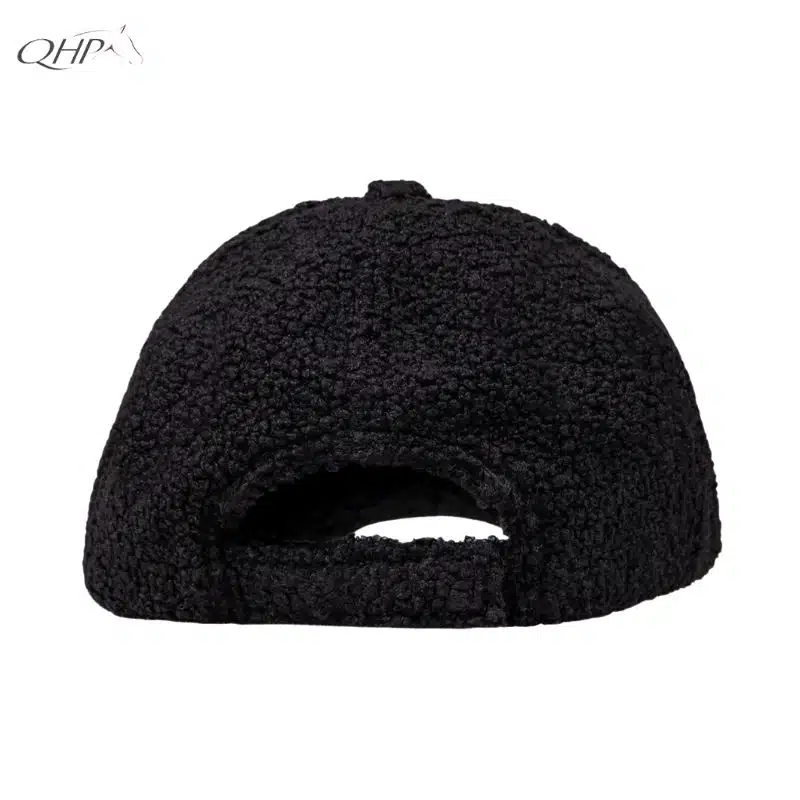 Casquette Avélie noir QHP SPORT pour cavalière Sellerie Equinoxe Shop Fuveau