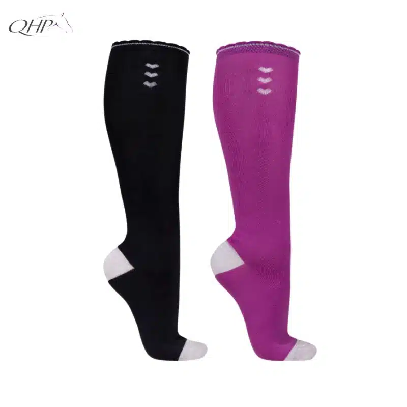 Chaussettes Lissie Enfant (x2) QHP cavalières Sellerie Equinoxe Shop Fuveau