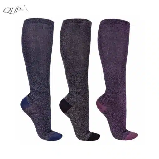 Chaussettes d'équitation Giltter collection QHP Sellerie Equinoxe Shop Fuveau