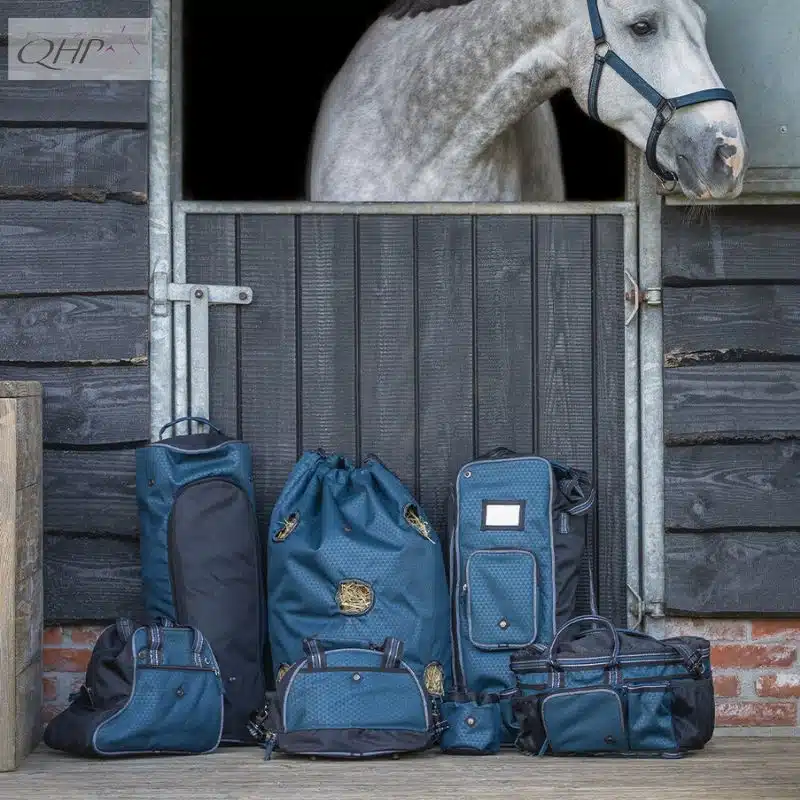 Collection QHP AW25 bleu pétrole 5587 collection Sellerie Equinoxe Shop Fuveau