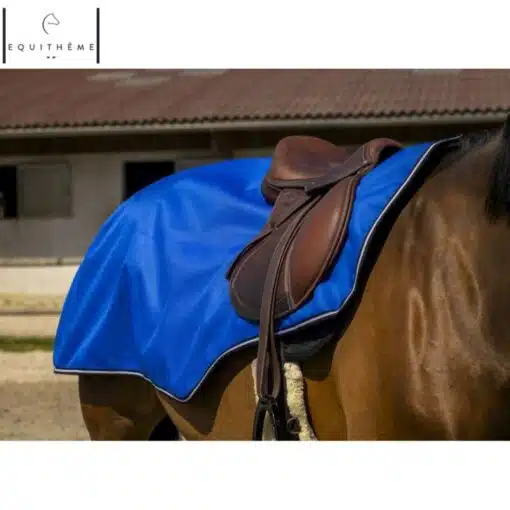 Couvre-Reins imperméable polaire 1200 deniers bleu roi EQUITHÈME by Sellerie Equinoxe Fuveau