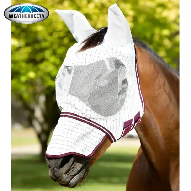 Masque anti-mouches Hybrid Seasons bloque 95% des UV Weatherbeeta sellerie equinoxe-shop Fuveau
