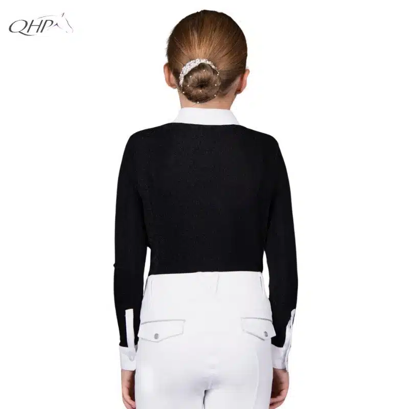 Polo de concours Juliet QHP dos noir Sellerie Equinoxe Shop Fuveau