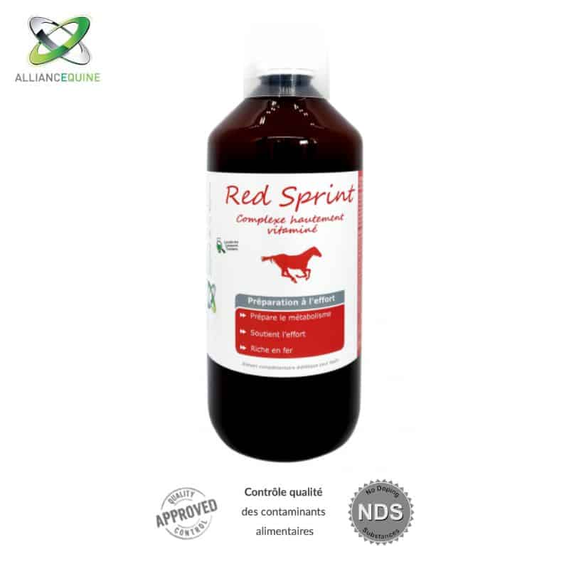 RED SPRINT VITAMINES ET FER CHEVAL ALLIANCE EQUINE by Sellerie Equinoxe-Shop Red Cell pour chevaux de sport