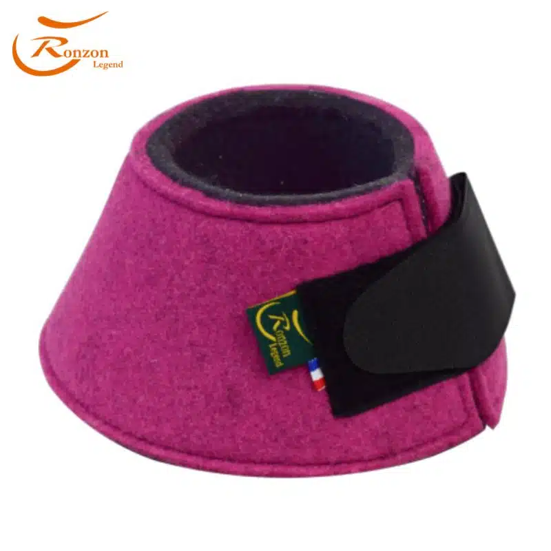 RONZON Cloches en Feutre de Laine et Néoprène rose Sellerie Equinoxe Shop Fuveau