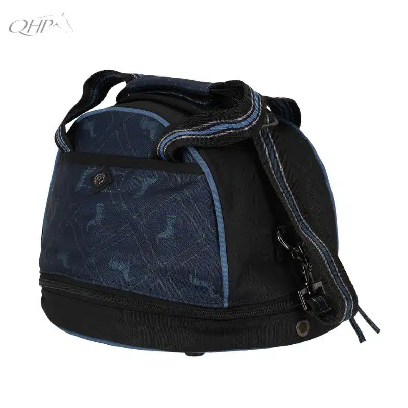 Sac à bombe QHP marine ciel AW25 5587 collection Sellerie Equinoxe Shop Fuveau