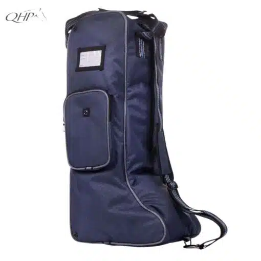 Sac à bottes marine QHP Collection hiver 24 Sellerie Equinoxe Shop Fuveau