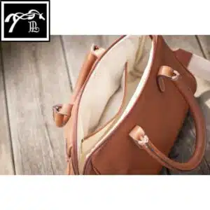 Sac à main Maelys Cuir Cognac Pénélope Collection by SELLERIE EQUINOXE SHOP FUVEAU