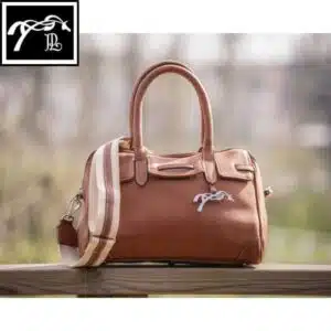 Sac à main Maelys Petit Modèle Cognac Pénélope Collection by SELLERIE EQUINOXE SHOP FUVEAU